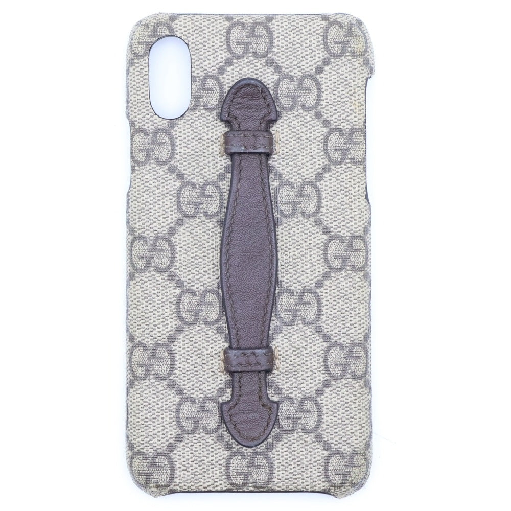 GUCCI(グッチ) iPhoneX/Xs Case 549319 GG柄 PVC アイフォンX/Xs スマートフォンケース ベージュ レディース