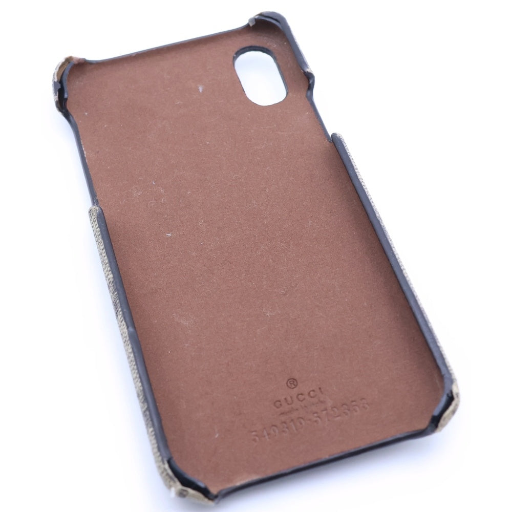 GUCCI(グッチ) iPhoneX/Xs Case 549319 GG柄 PVC アイフォンX/Xs スマートフォンケース ベージュ レディース