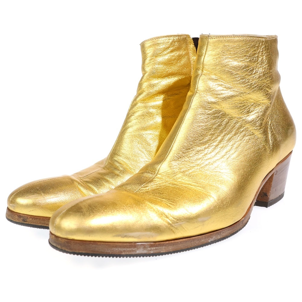 Dior HOMME(ディオールオム) 05AW 6.5HEEL BOOTS エディスリマン期 ハイヒールブーツ ゴールド