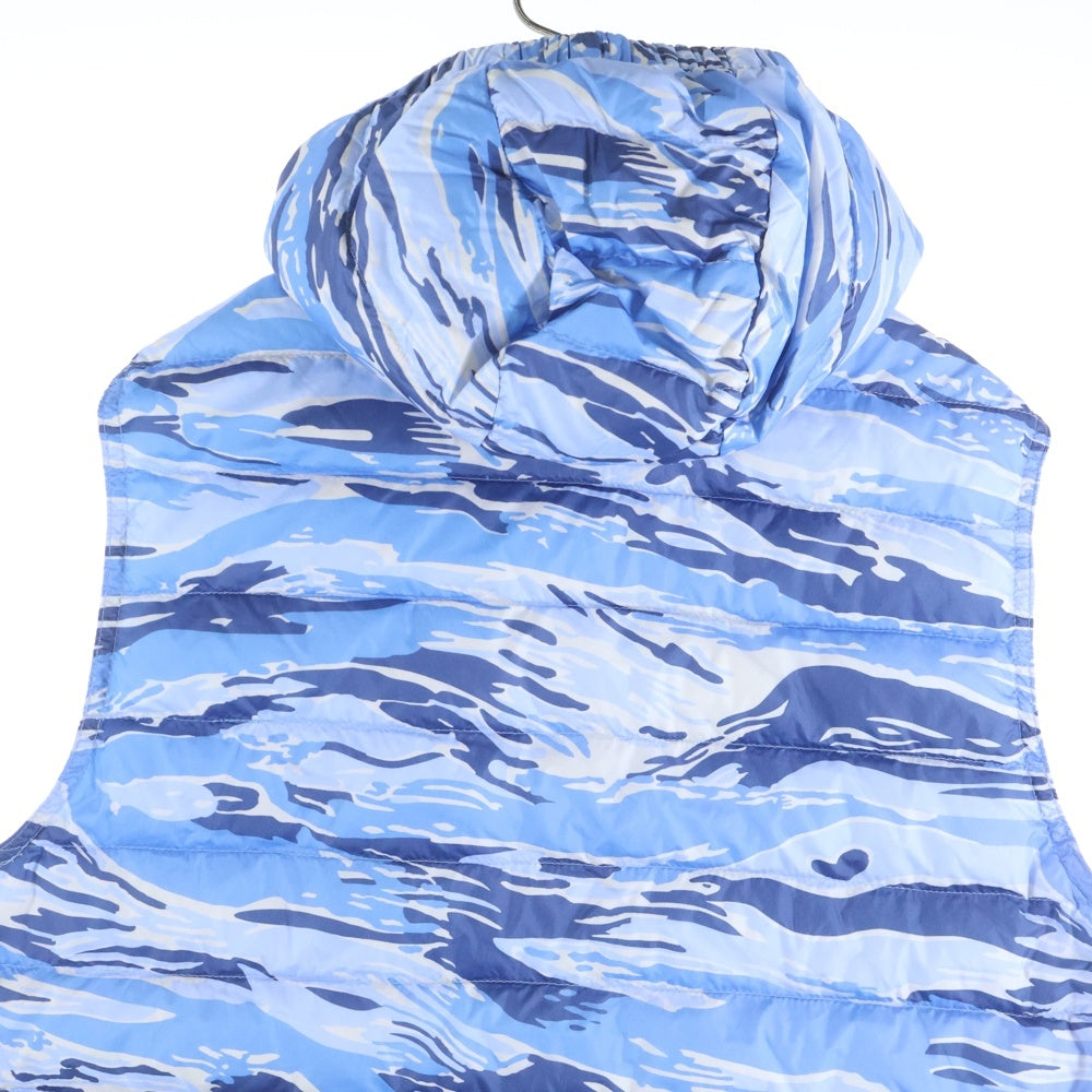 MONCLER(モンクレール) PATRICK GILET 510914336405 パトリック カモ柄ダウンベスト ブルー