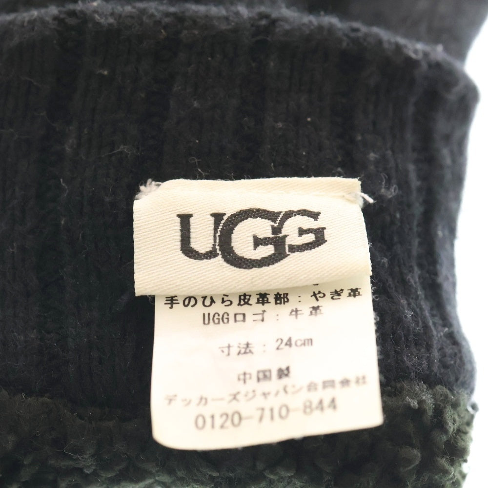 UGG(アグ) KNIT PALM PATCH GLOVE 20093BX ニット パームパッチグローブ 手袋 ブラック