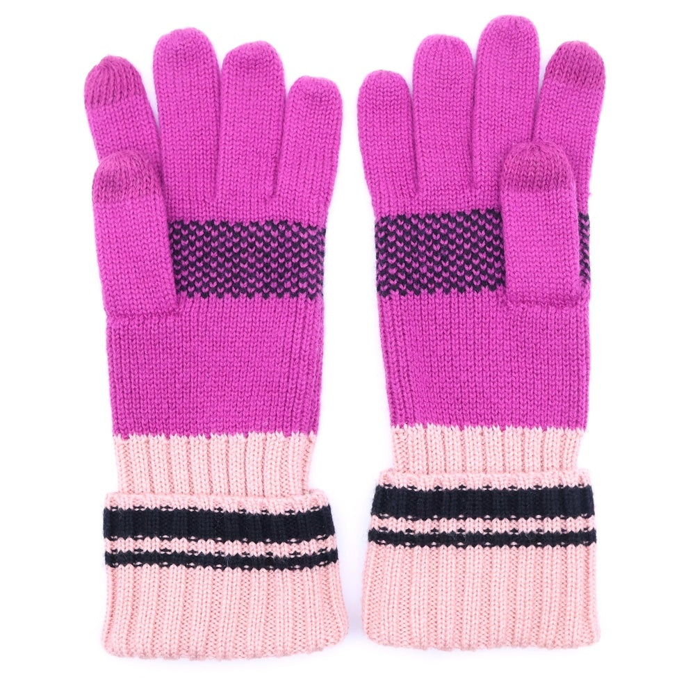 UGG(アグ) W KNIT GRAPHIC LOGO GLOVE WITH TOUCH 20169 グラフックロゴ ニットグローブ 手袋 パープル レディース
