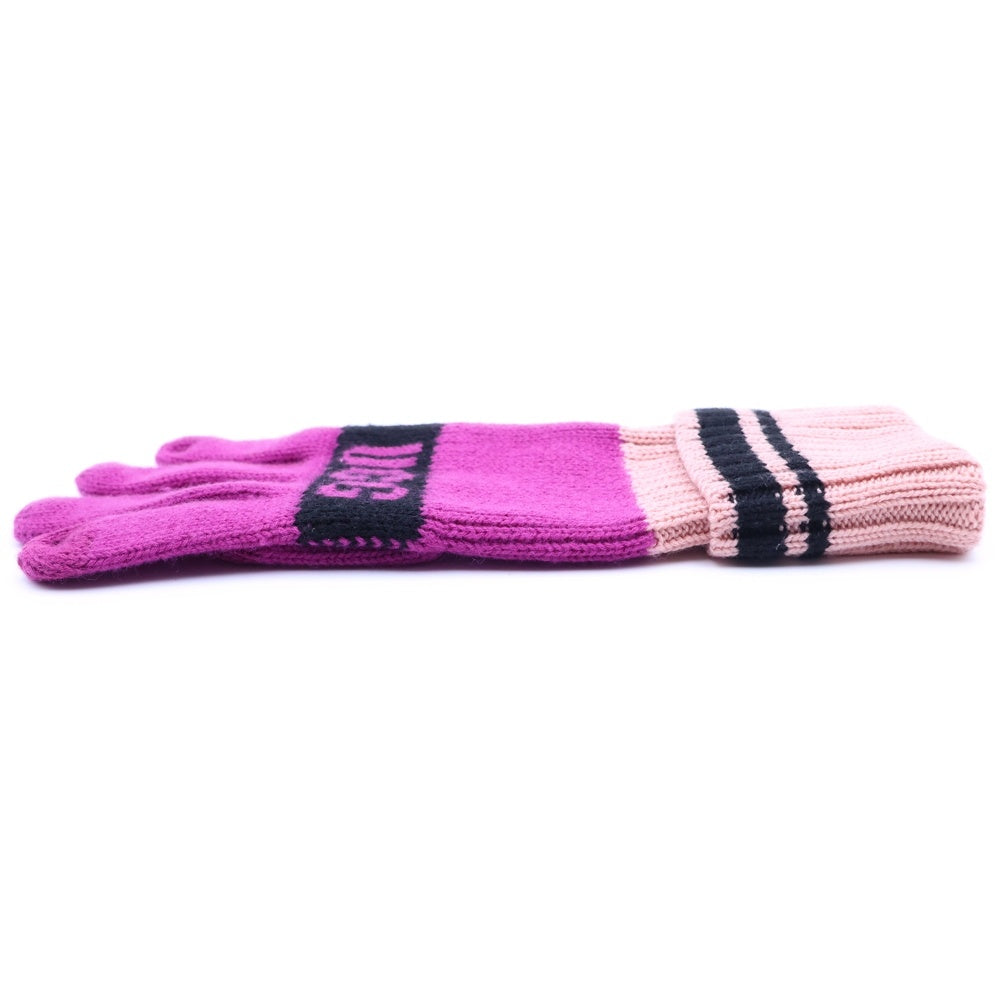UGG(アグ) W KNIT GRAPHIC LOGO GLOVE WITH TOUCH 20169 グラフックロゴ ニットグローブ 手袋 パープル レディース