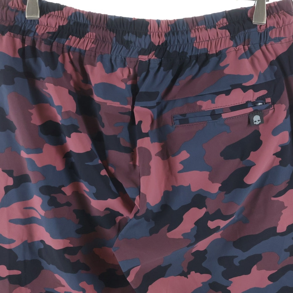 HYDROGEN(ハイドロゲン) CAMOUFLAGE PANTS カモ柄 ドローコード付き ナイロンイージーパンツ レッド