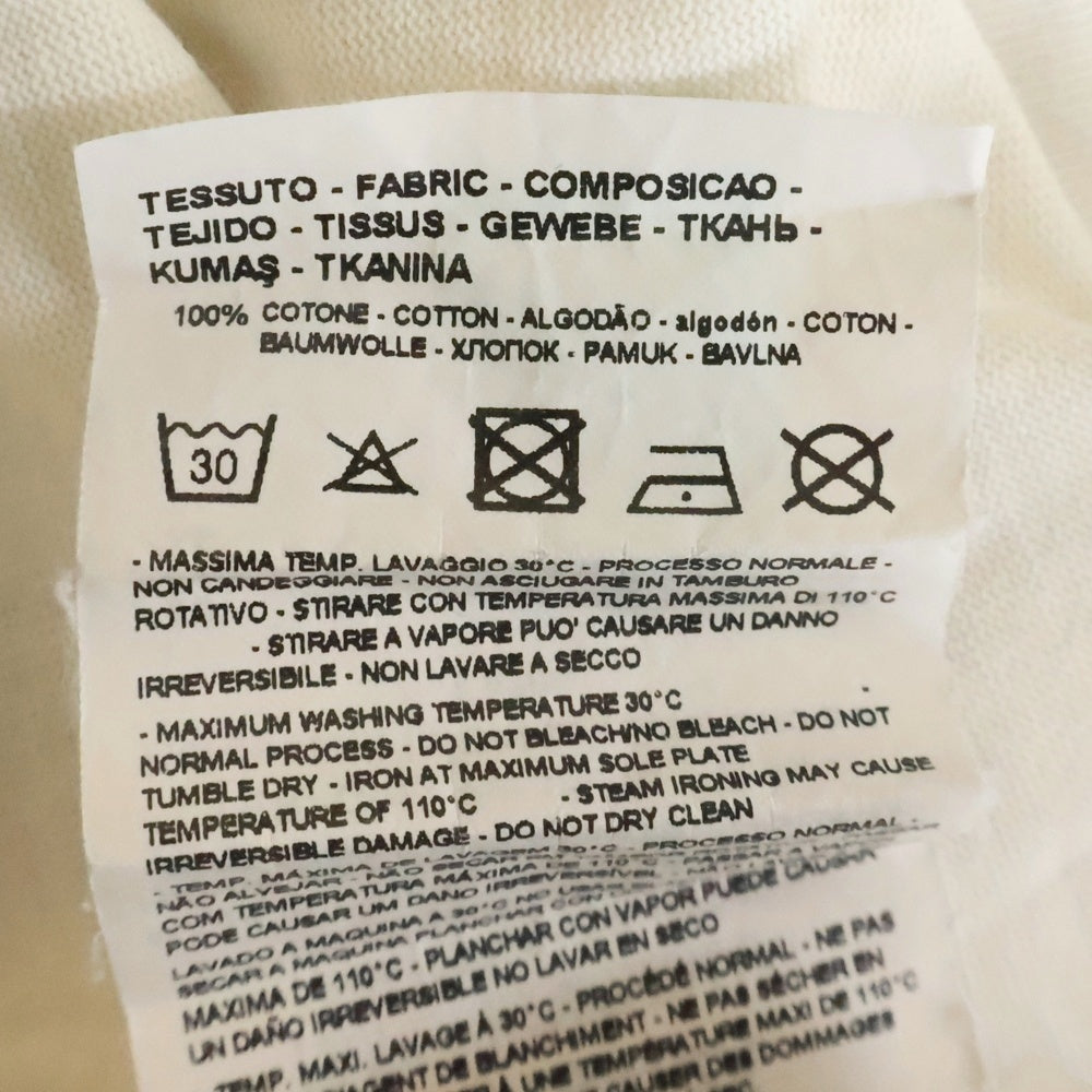 EMPORIO ARMANI(エンポリオアルマーニ) フロントロゴプリントクルーネック半袖Tシャツカットソー ホワイト 3L1TFQ