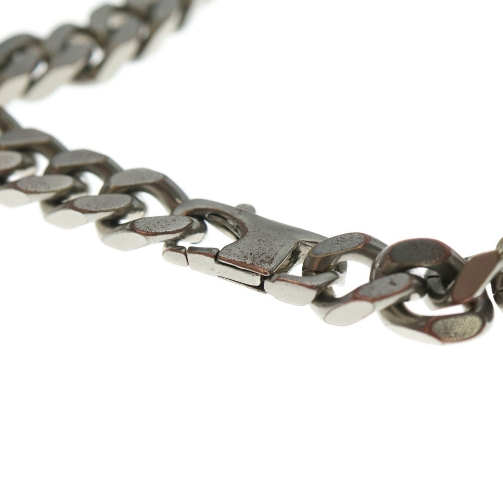MM6 Maison Margiela(エムエムシックスメゾンマルジェラ) Numeric Logo Plate Necklace ロゴプレート ブラス ナンバー チェーン ネックレス シルバー SM7UU0045 SV0235