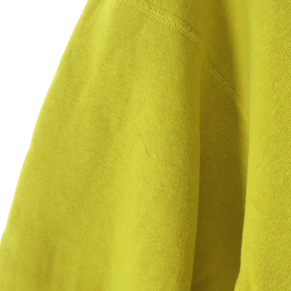 HUMAN MADE(ヒューマンメイド) TSURIAMI SWEATSHIRT ツリアミ ロゴプリント クルーネックスウェットトレーナー イエロー HM30CS028