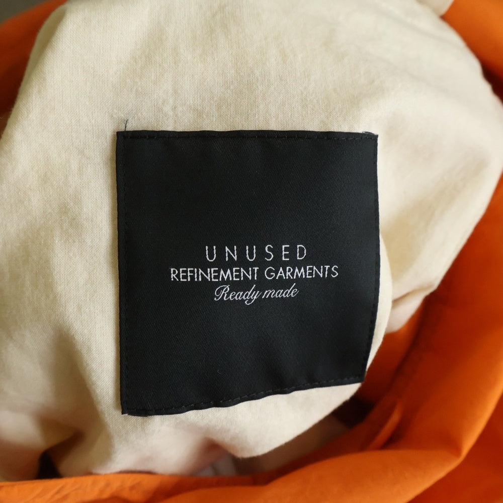 UNUSED(アンユーズド) NYLON LONG COAT ナイロン ロングコート オレンジ US1874