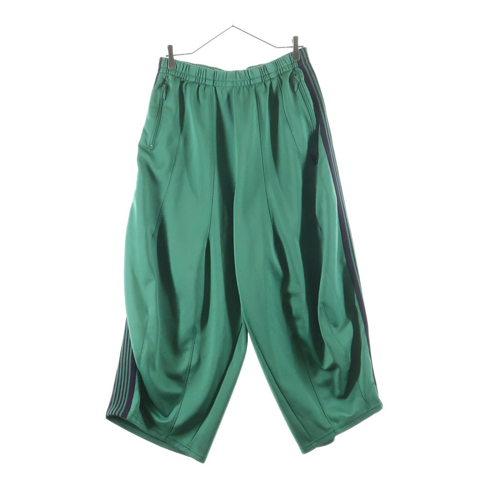 Needles(ニードルス) H.D.Track Pant ロゴ ワイド トラックパンツ グリーン/パープル MR290