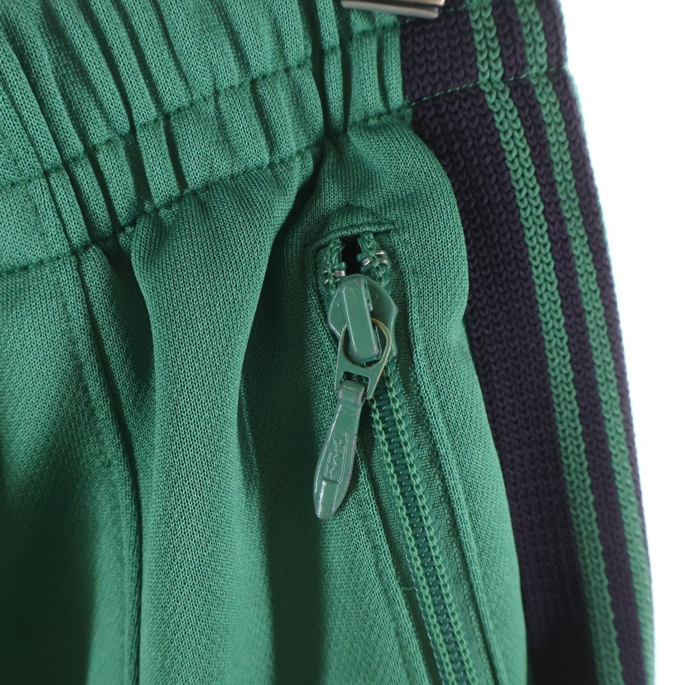 Needles(ニードルス) H.D.Track Pant ロゴ ワイド トラックパンツ グリーン/パープル MR290