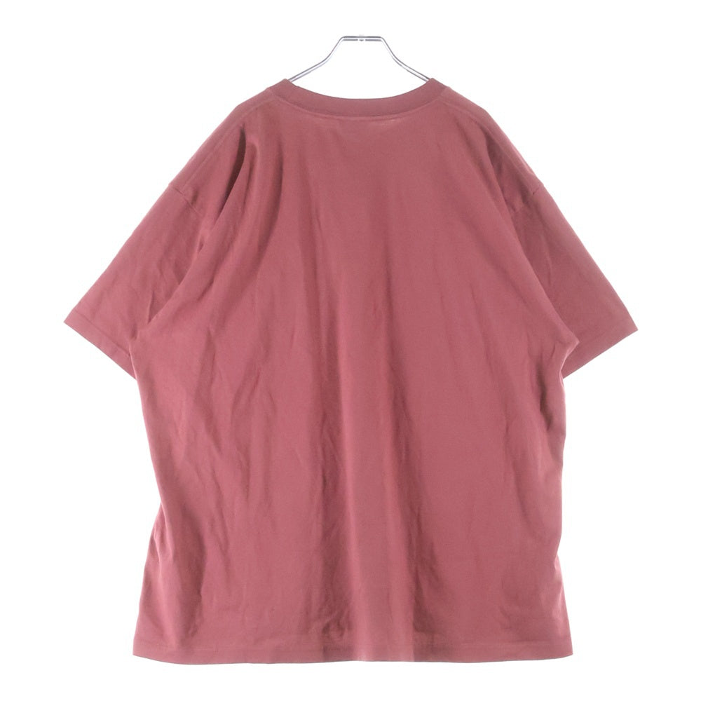 NO BRAND(ノーブランド) Chaos Fishing Club(カオスフィッシングクラブ)てきとうにやっちゃうよ？ クルーネック半袖Tシャツカットソー レッド