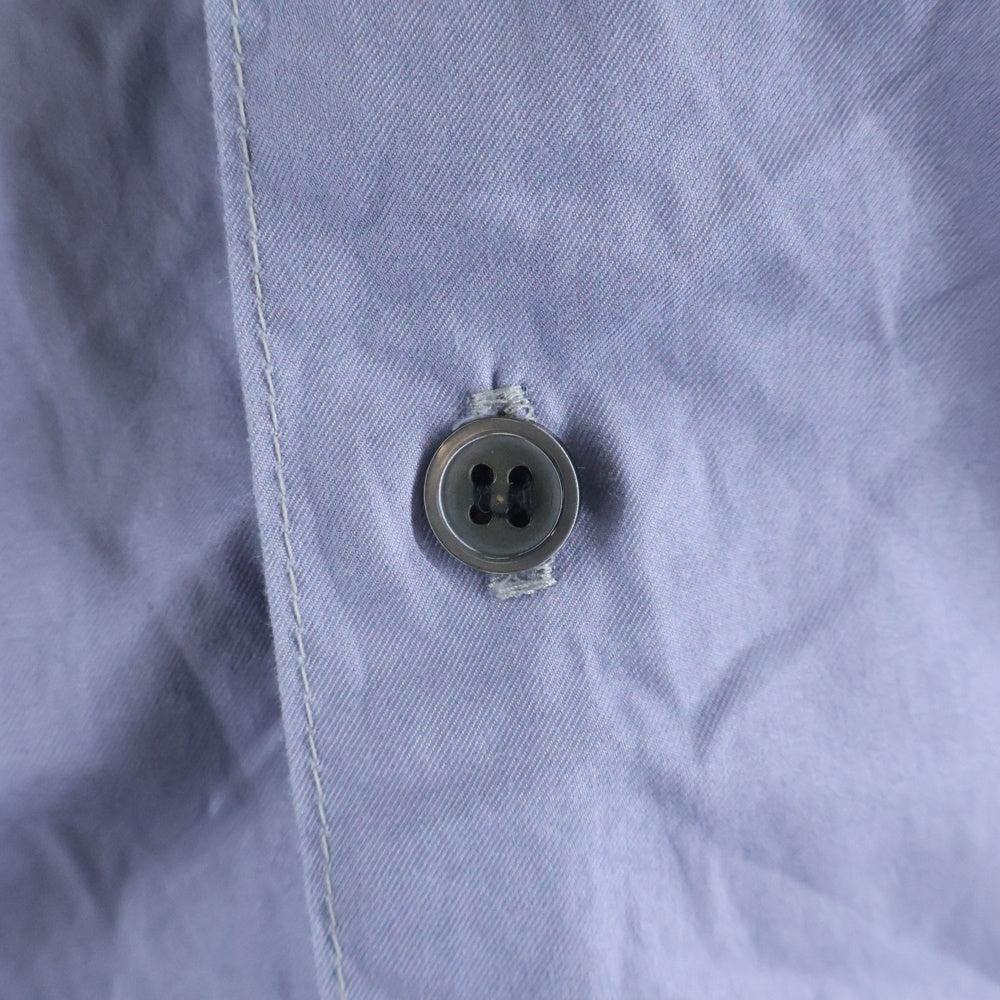is-ness(イズネス) BALLOON WIDE SHIRT バルーンワイド 半袖シャツ ブルー 1022SSSHT03