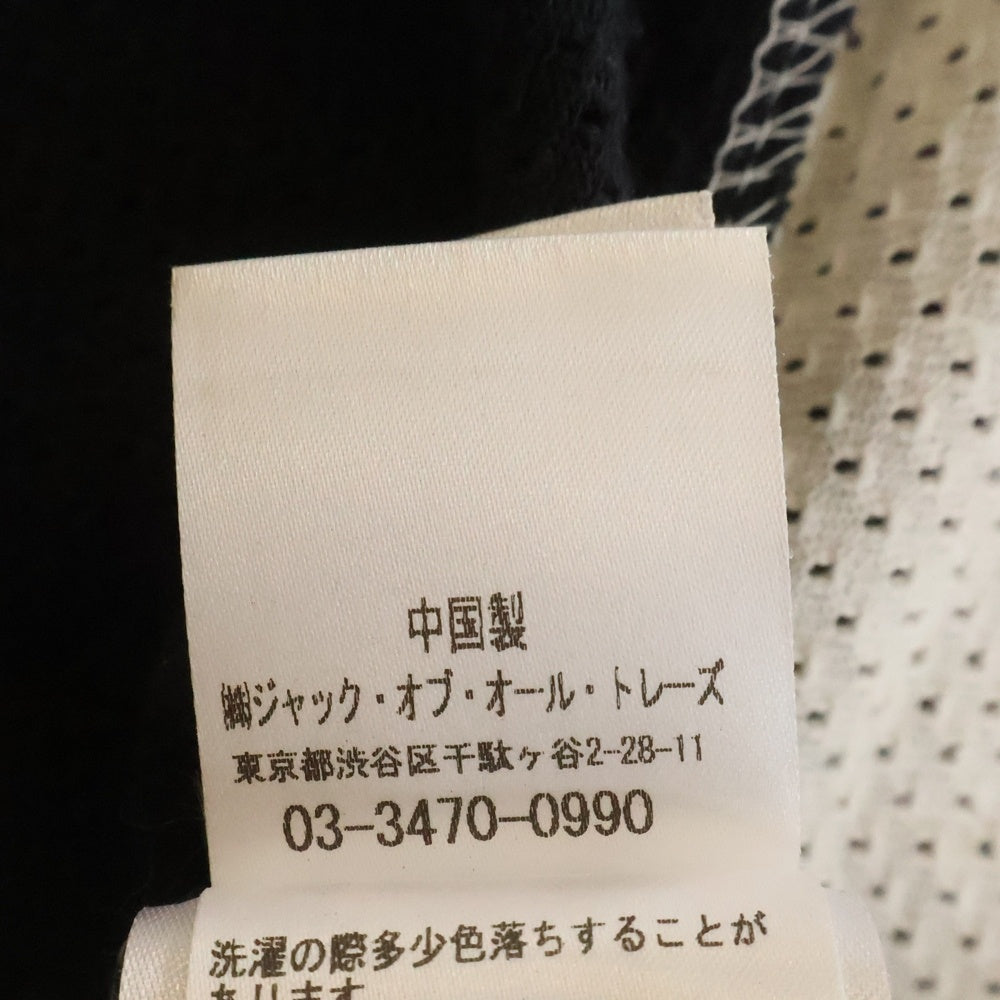 DEUS EX MACHINA(デウスエクスマキナ) Moto Cross Shirt モトクロス メッシュ クルーネック長袖Tシャツカットソー ロングスリーブ ロンT ブラック/ホワイト/レッド