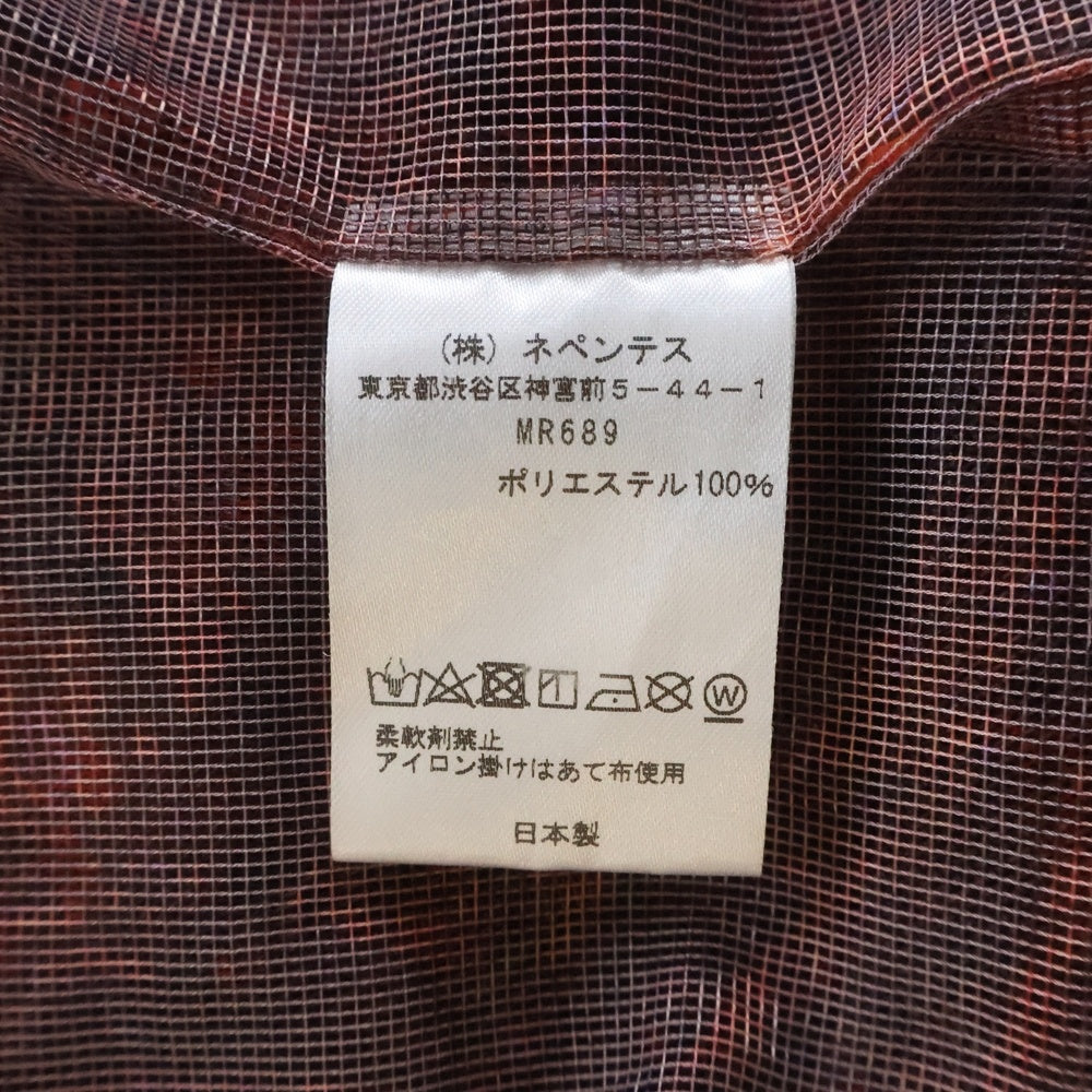 SOUTH2 WEST8(サウス2ウエスト8) 23SS Bush Crew Neck Shirt Lightweight Mesh クルーネックブッシュ クルーネック長袖Tシャツカットソー ロングスリーブ ロンT レッド MR689