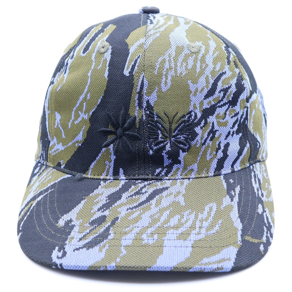 Needles(ニードルス) x PURPLE THINGS Baseball Cap Poly Jq MR401 パープルシングス ベースボール キャップ ポリ Jq 帽子 パープル/カーキ レディース