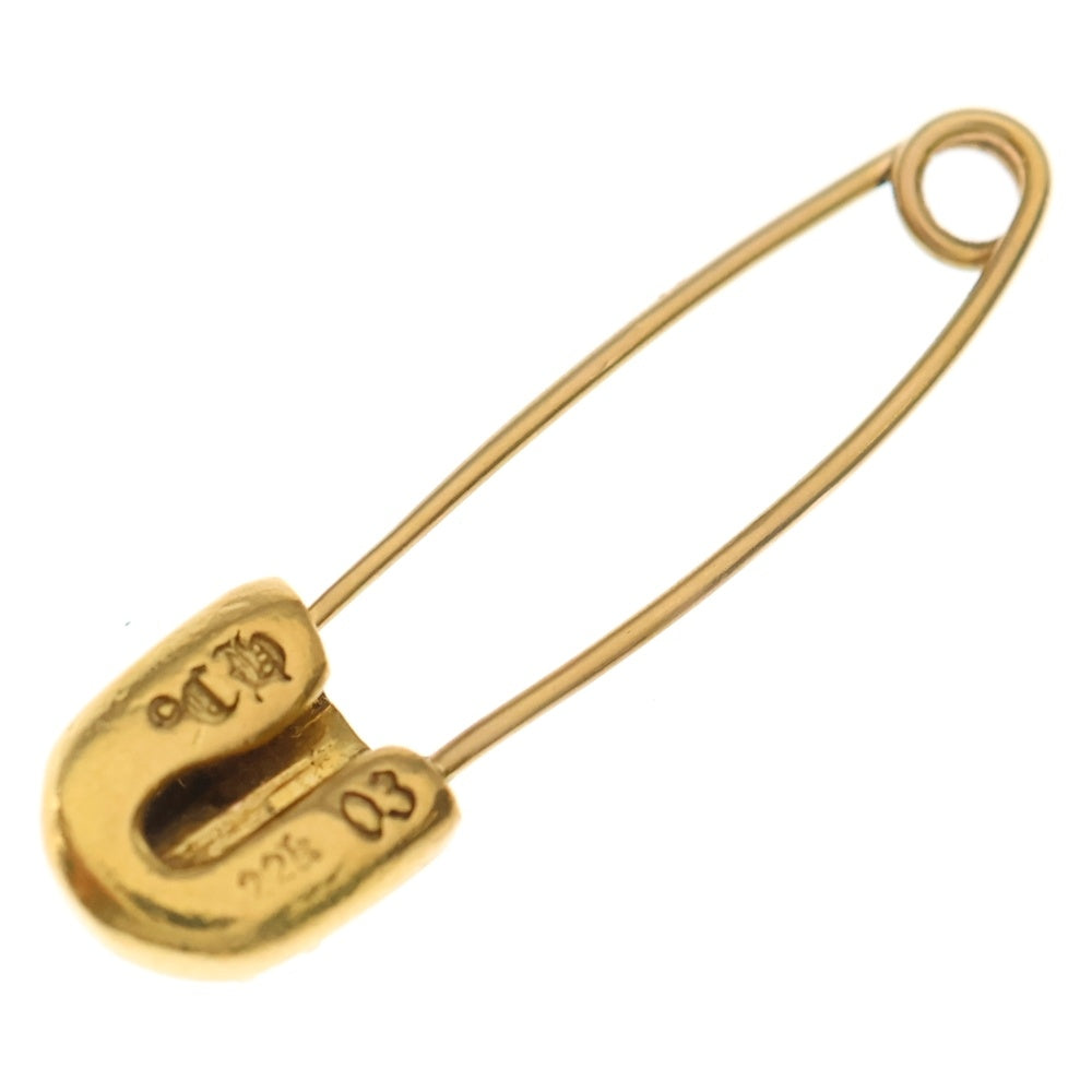 CHROME HEARTS(クロムハーツ) 22K SAFETY PIN CH PLS 1DIA 1ダイヤ セーフティーピン ピアス ゴールド