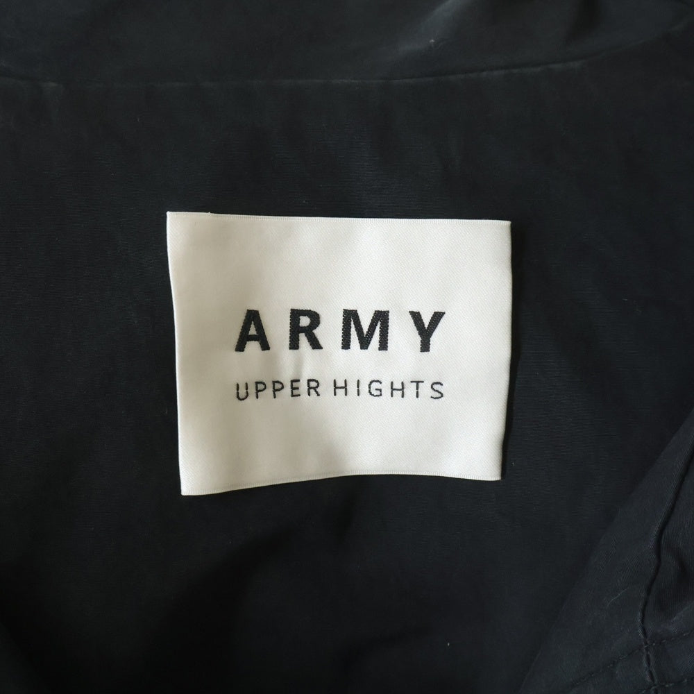 NO BRAND(ノーブランド) upper hights アッパーハイツ】ARMY Mountain Parka 68LA253 アーミー マウンテンパーカー ブルゾンジャケット ブラック