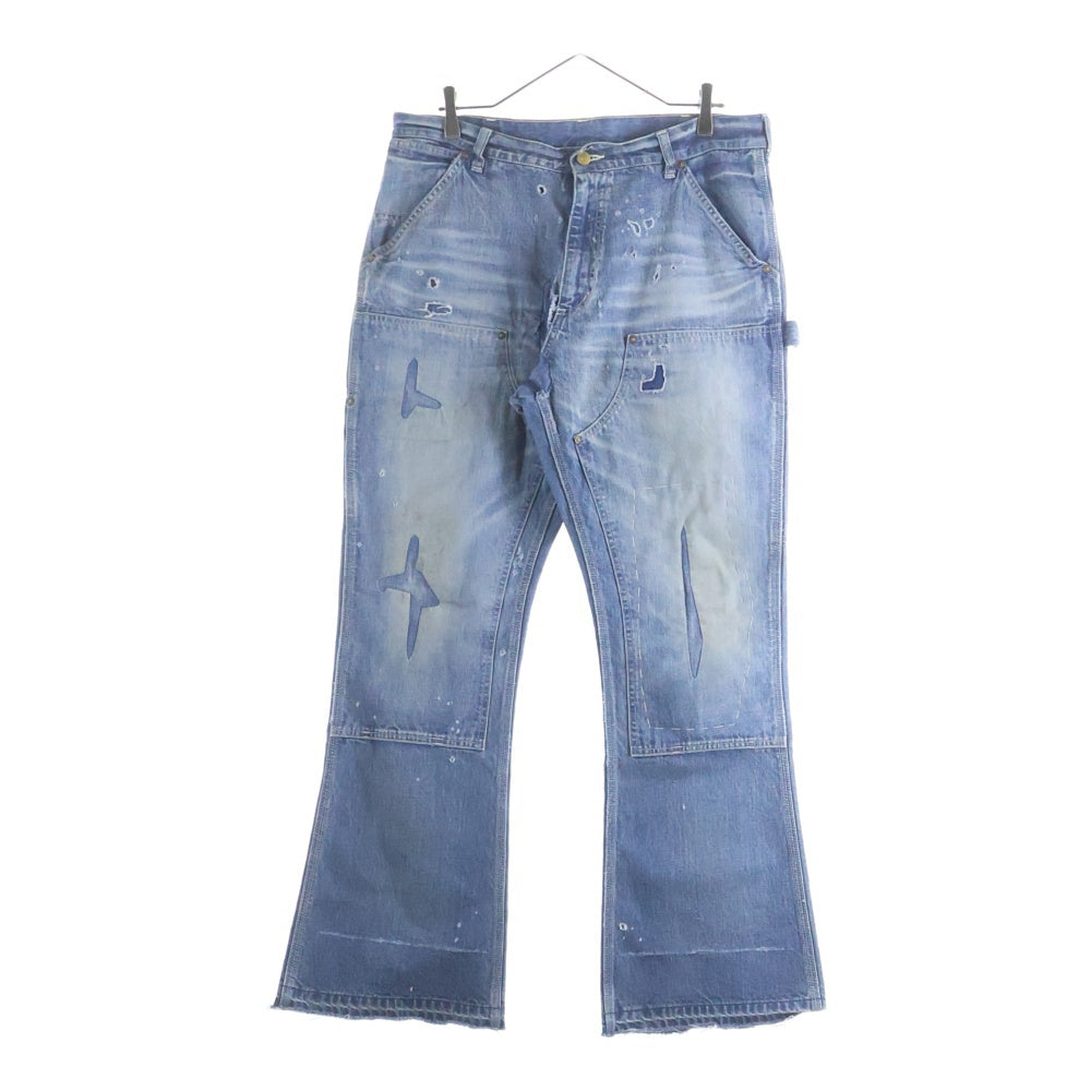 SAINT MICHAEL(セントマイケル) 24AW DOUBLE KNEE DENIM SM-YS1-0000-066 ダブル ニー デニムパンツ ジーンズ インディゴ