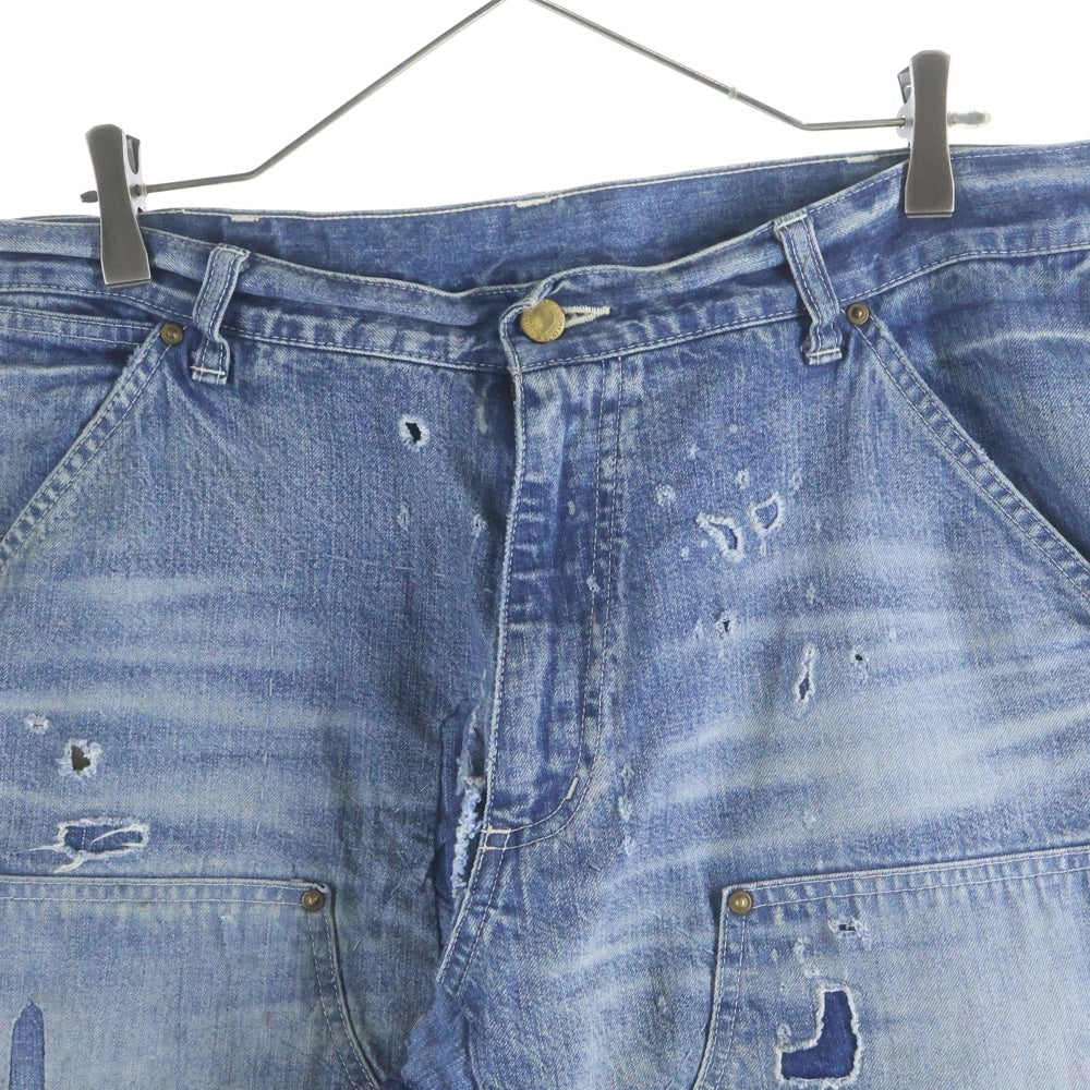 SAINT MICHAEL(セントマイケル) 24AW DOUBLE KNEE DENIM SM-YS1-0000-066 ダブル ニー デニムパンツ ジーンズ インディゴ