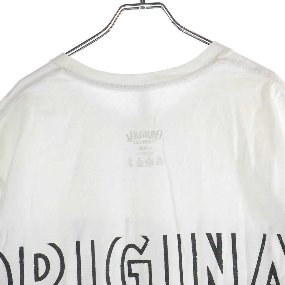 TENDERLOIN(テンダーロイン) 22SS 両面ロゴプリントクルーネック半袖Tシャツカットソー ホワイト