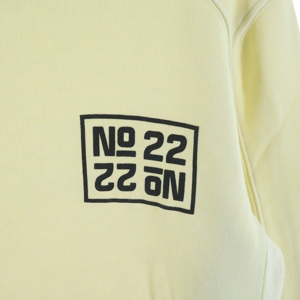 SCOTCH&SODA(スコッチ アンド ソーダ) 19AW No.22 PRINT SWEATSHIRT 152230-19-FWMM-D40 フロントロゴプリント クルーネック長袖スウェットトレーナー ベージュ