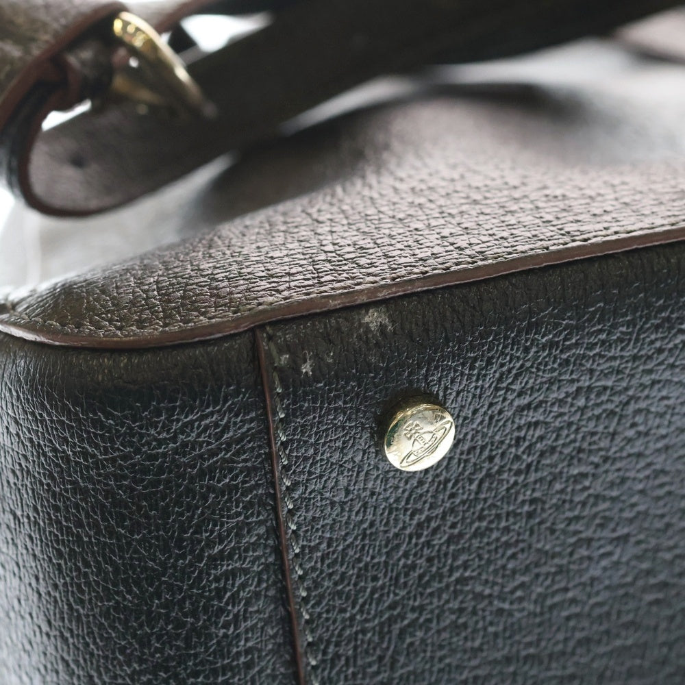 Vivienne Westwood(ヴィヴィアンウエストウッド) EXECUTIVE 2 フロントオーブロゴ リュックサック バックパック ブラック