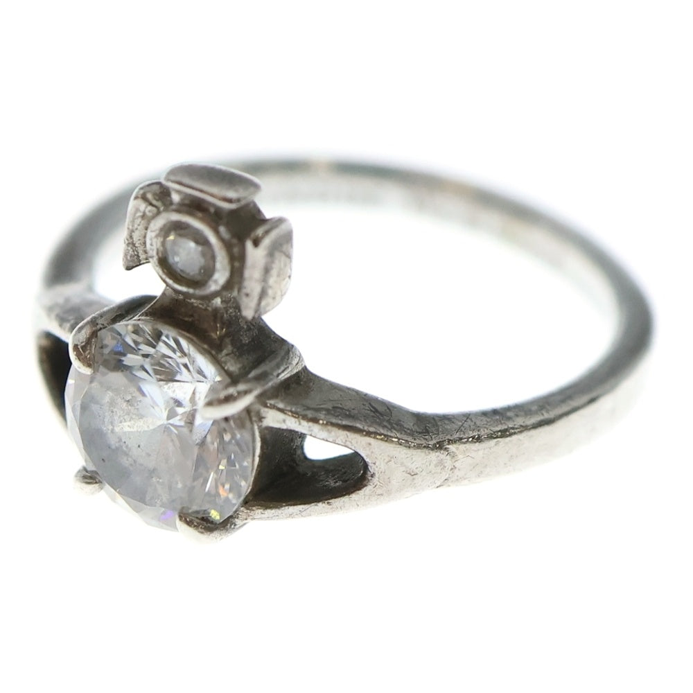 Vivienne Westwood(ヴィヴィアンウエストウッド) REINA オーブ レイナ ラインストーン ピンキーリング シルバー レディース