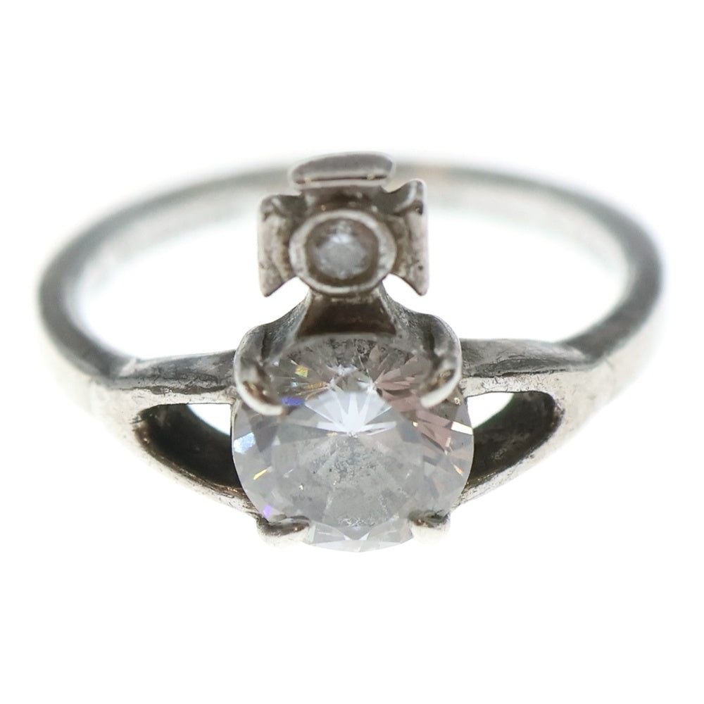 Vivienne Westwood(ヴィヴィアンウエストウッド) REINA オーブ レイナ ラインストーン ピンキーリング シルバー レディース