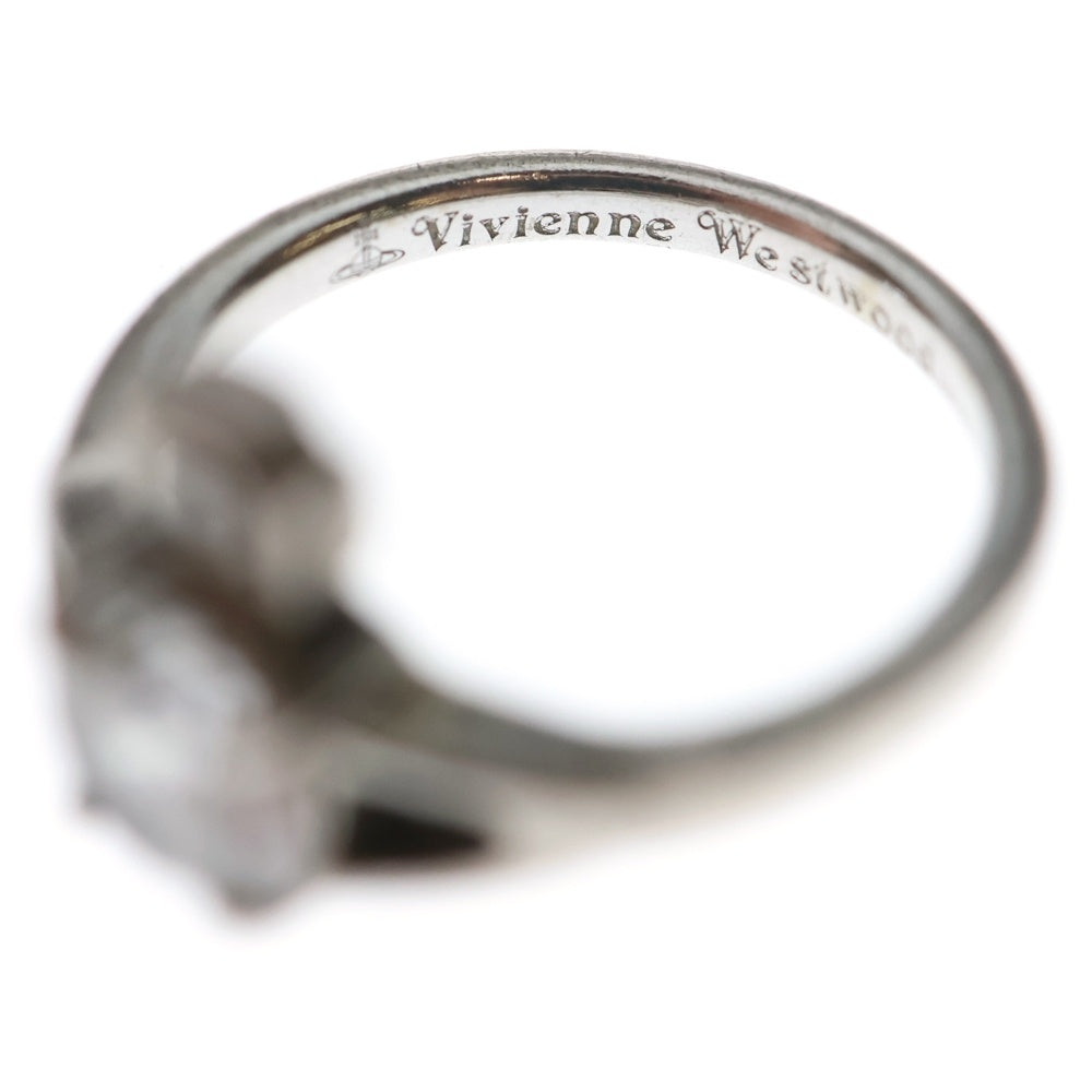 Vivienne Westwood(ヴィヴィアンウエストウッド) REINA オーブ レイナ ラインストーン ピンキーリング シルバー レディース
