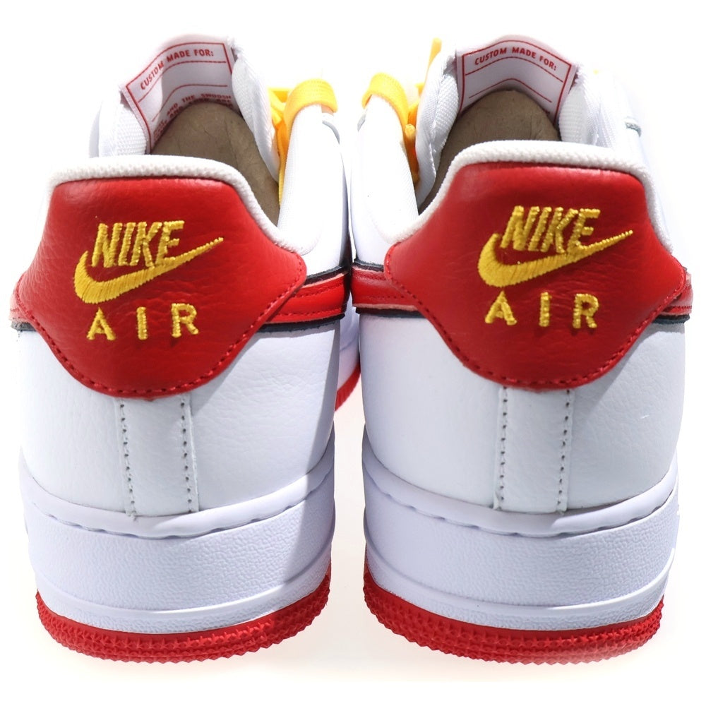 NIKE(ナイキ) AIR FORCE 1 LOW BY YOU エアフォース1 バイユー ローカットスニーカー ホワイト/レッド US10/28cm HF0659-900