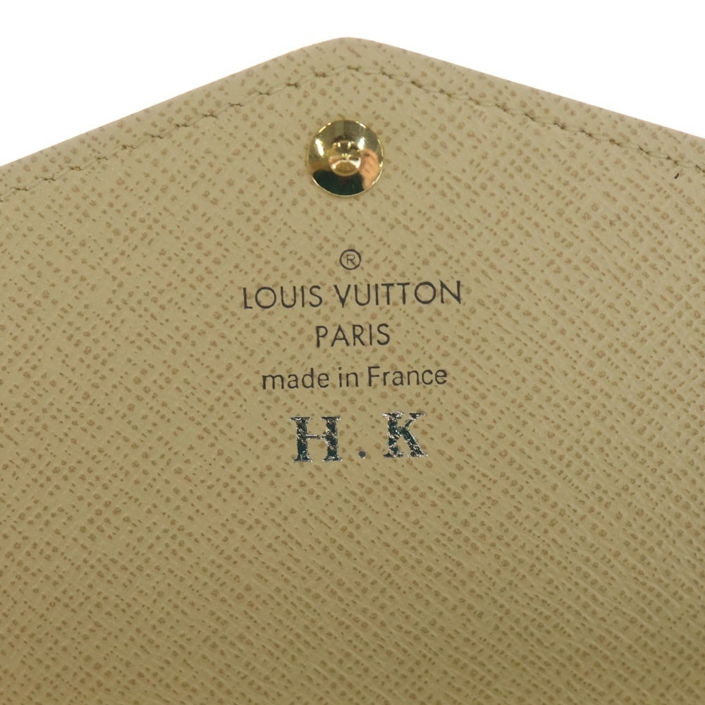 LOUIS VUITTON(ルイヴィトン) ダミエアズール ポルトフォイユ サラ ダミエアズールキャンバス ウォレット 長財布 ホワイト N63208 ※イニシャル入り