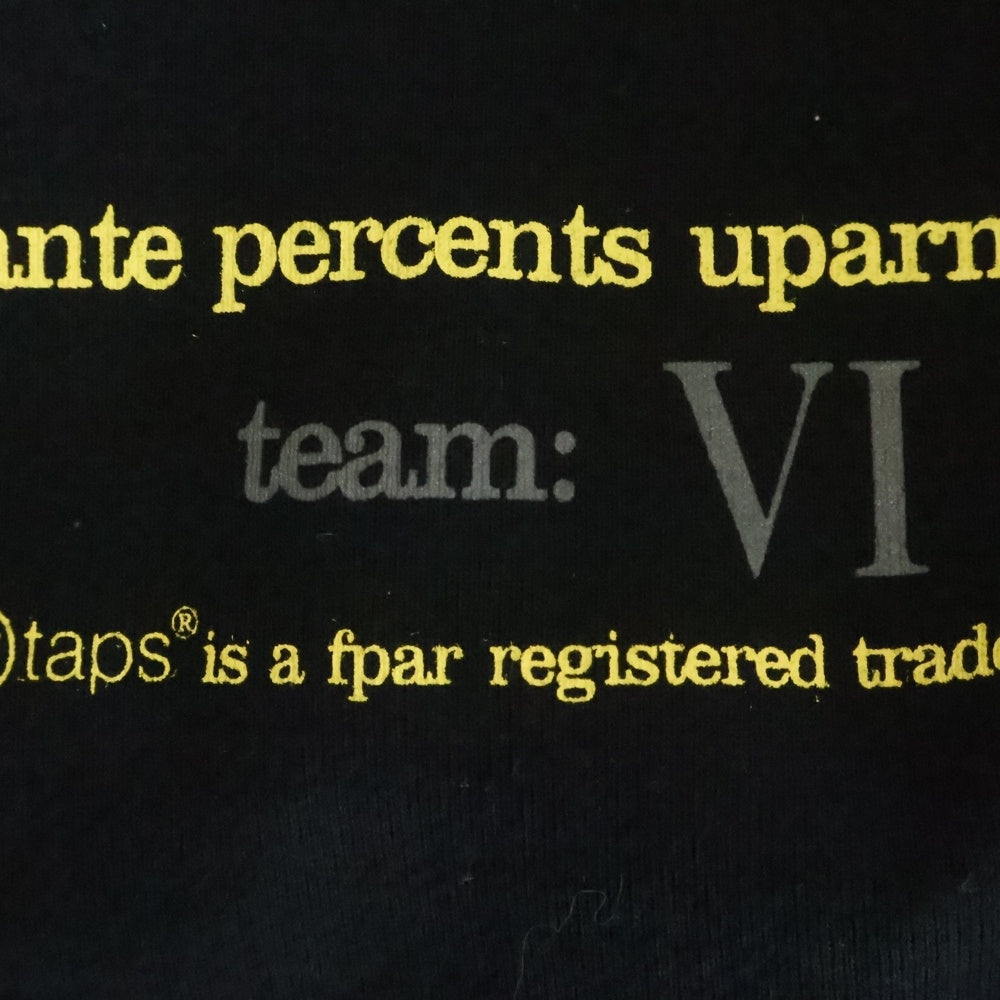 WTAPS ダブルタップス THE UP-ARMORED FORPER Team VI Salutes プルオーバーパーカー フーディ ブラック WTAPS(ダブルタップス) THE UP-ARMORED FORPER Team VI Salutes プル