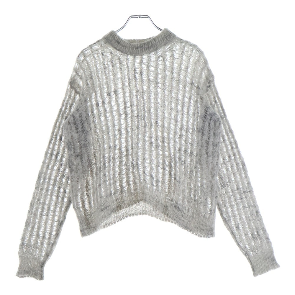 Acne Studios(アクネ ストゥディオズ) モヘア混 クルーネックニットセーター グレー レディース FN-WN-KNIT000327