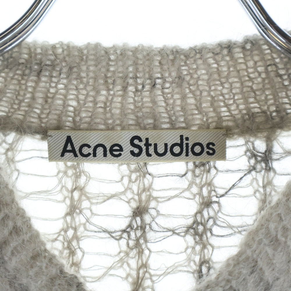 Acne Studios(アクネ ストゥディオズ) モヘア混 クルーネックニットセーター グレー レディース FN-WN-KNIT000327