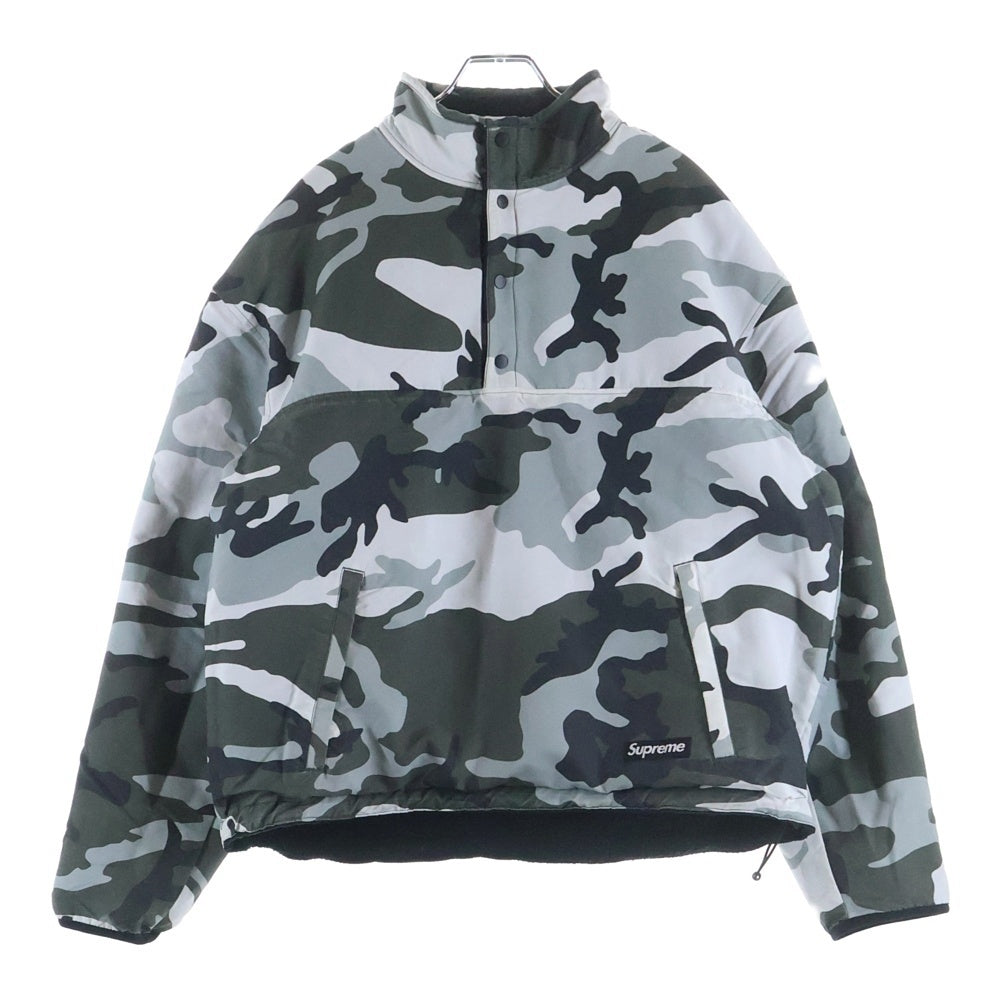 SUPREME(シュプリーム) 25AW POLARTEC SHEARLING REVERSIBLE PULLOVER ポーラテック リバーシブル プルオーバー フリースジャケット ブラック