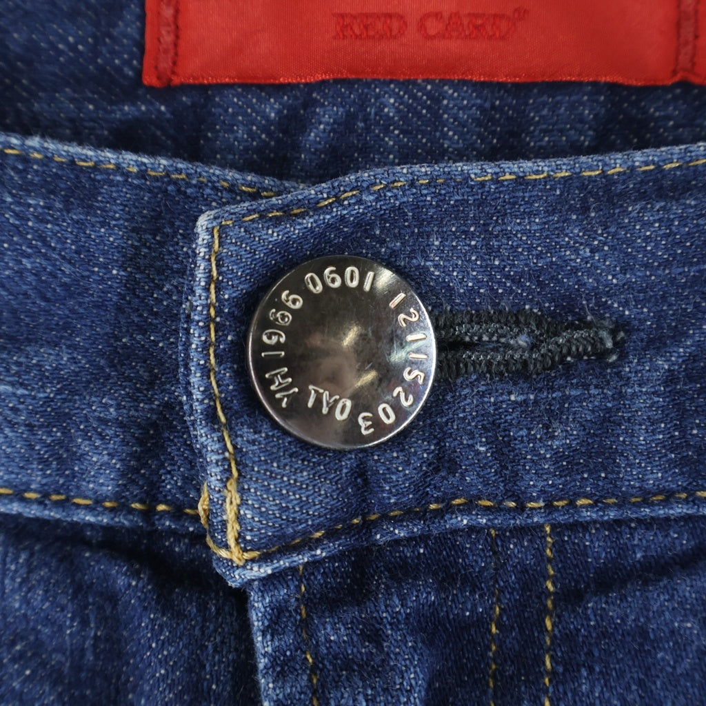 RED CARD(レッドカード) USED加工 ストレートデニムパンツ 型番 13503ジーンズ インディゴ レディース 13503