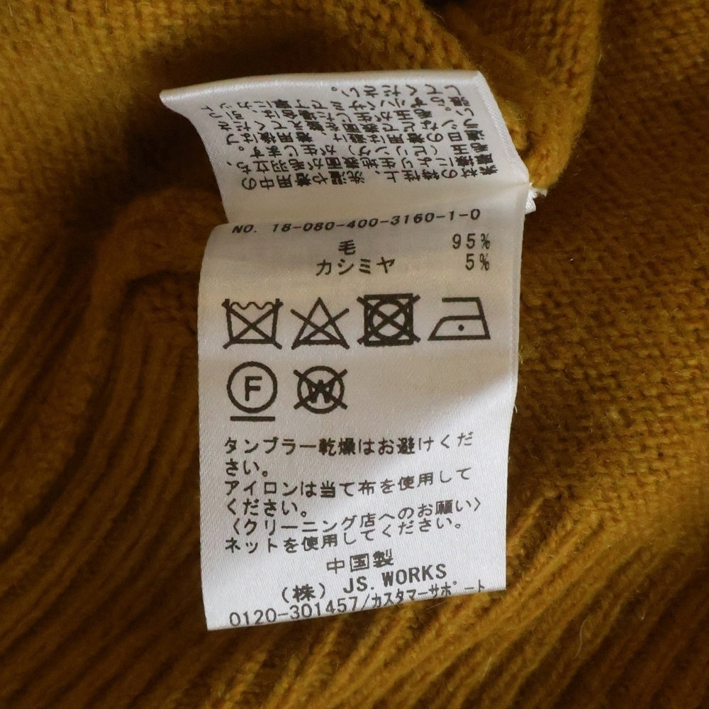 JOURNAL STANDARD(ジャーナルスタンダード) ウールVネックニットセーター マスタード レディース 18-080-400-3160-1-0