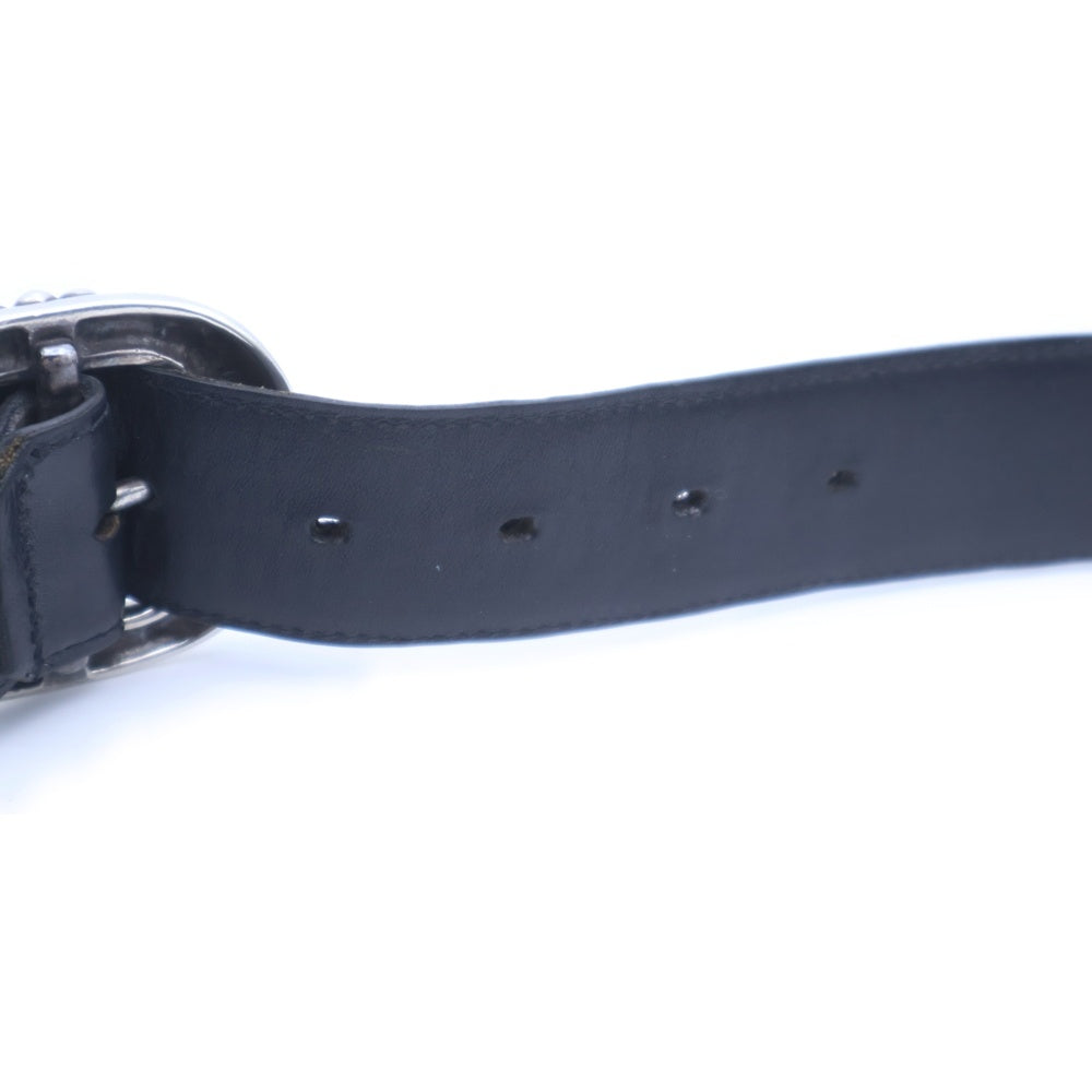 CHROME HEARTS(クロムハーツ) BLT GUNSLINGER1.5 ガンスリンガーバックル レザーベルト シルバー BCA356