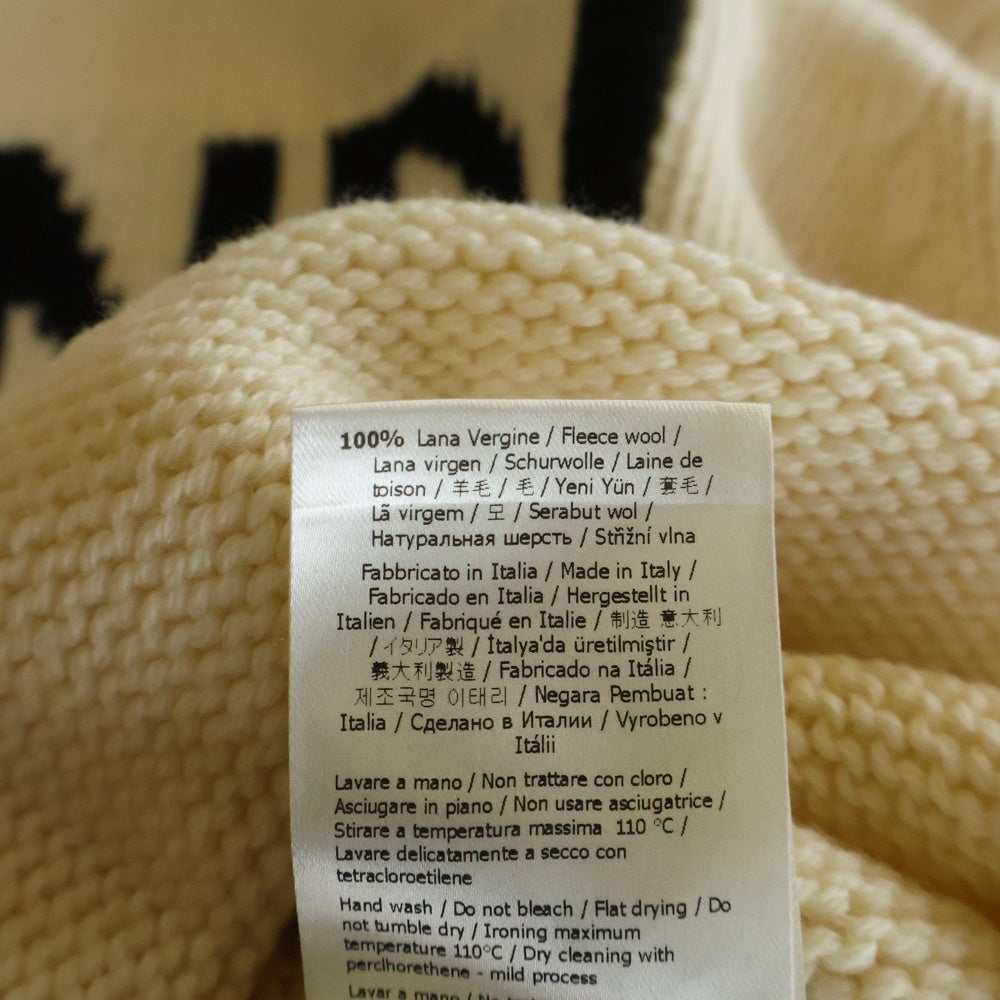 FENDI(フェンディ) ロントロゴエンブロイダリー クルーネックニットセーター ホワイト FZZ2387 A3M3