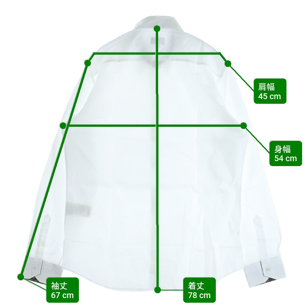 FENDI(フェンディ) ズッカ柄 FFロゴ コットン長袖シャツ ホワイト FS0703