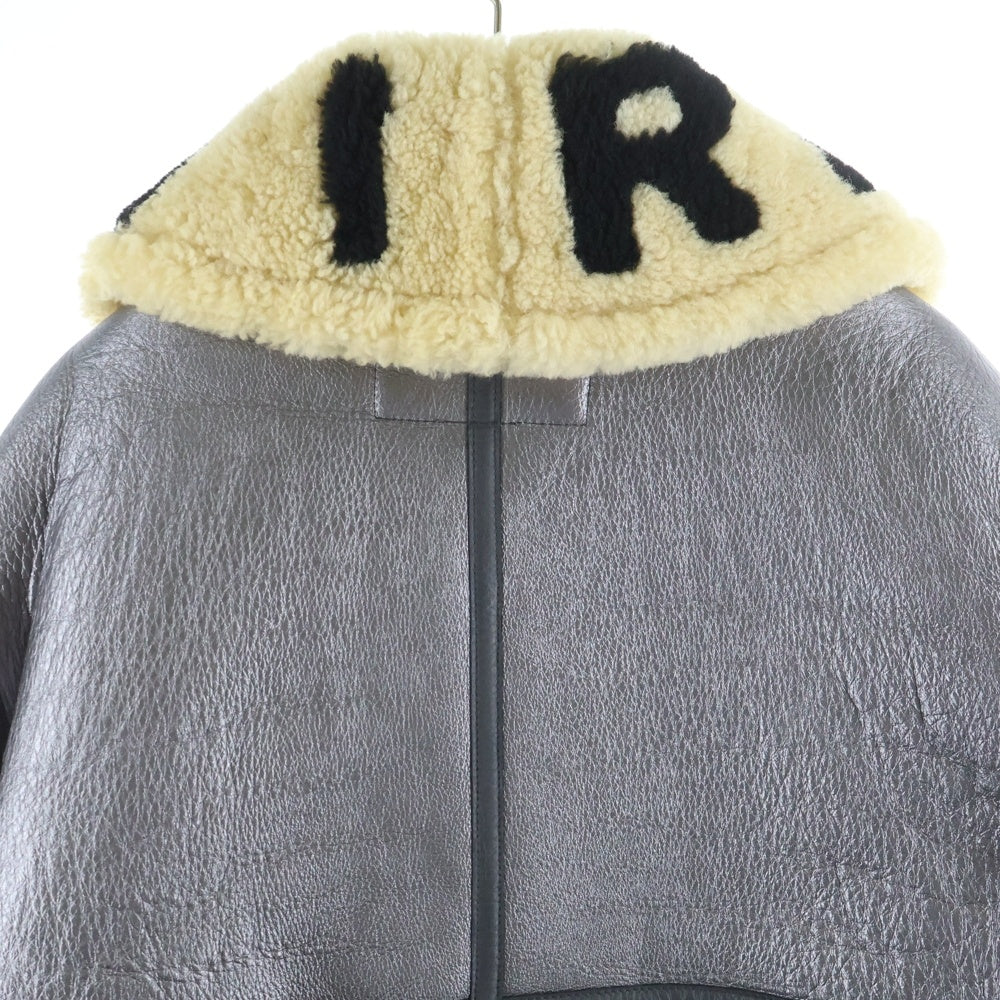 AVIREX(アヴィレックス) TYPE B-3 METAL HANGAR 2 6101058 メタル ハンガー スタイルムートンジャケット 裏地ボア レザージャケット シルバー