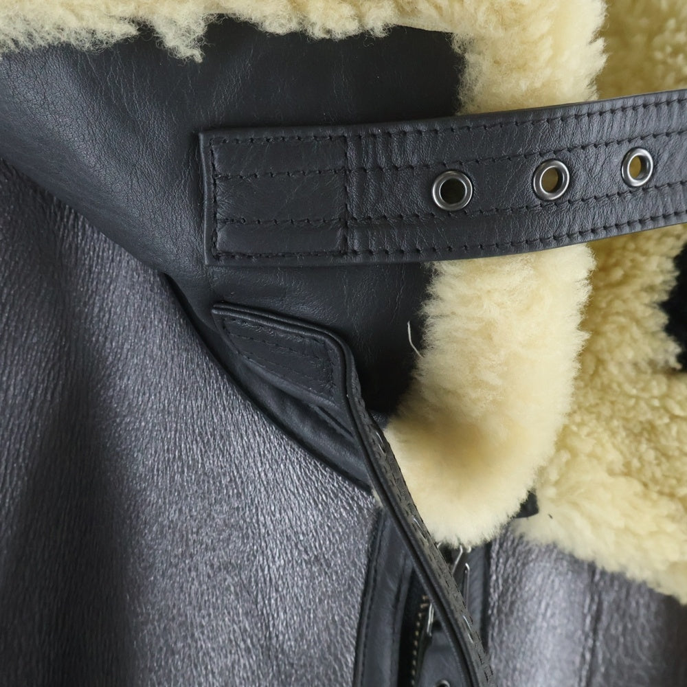 AVIREX(アヴィレックス) TYPE B-3 METAL HANGAR 2 6101058 メタル ハンガー スタイルムートンジャケット 裏地ボア レザージャケット シルバー