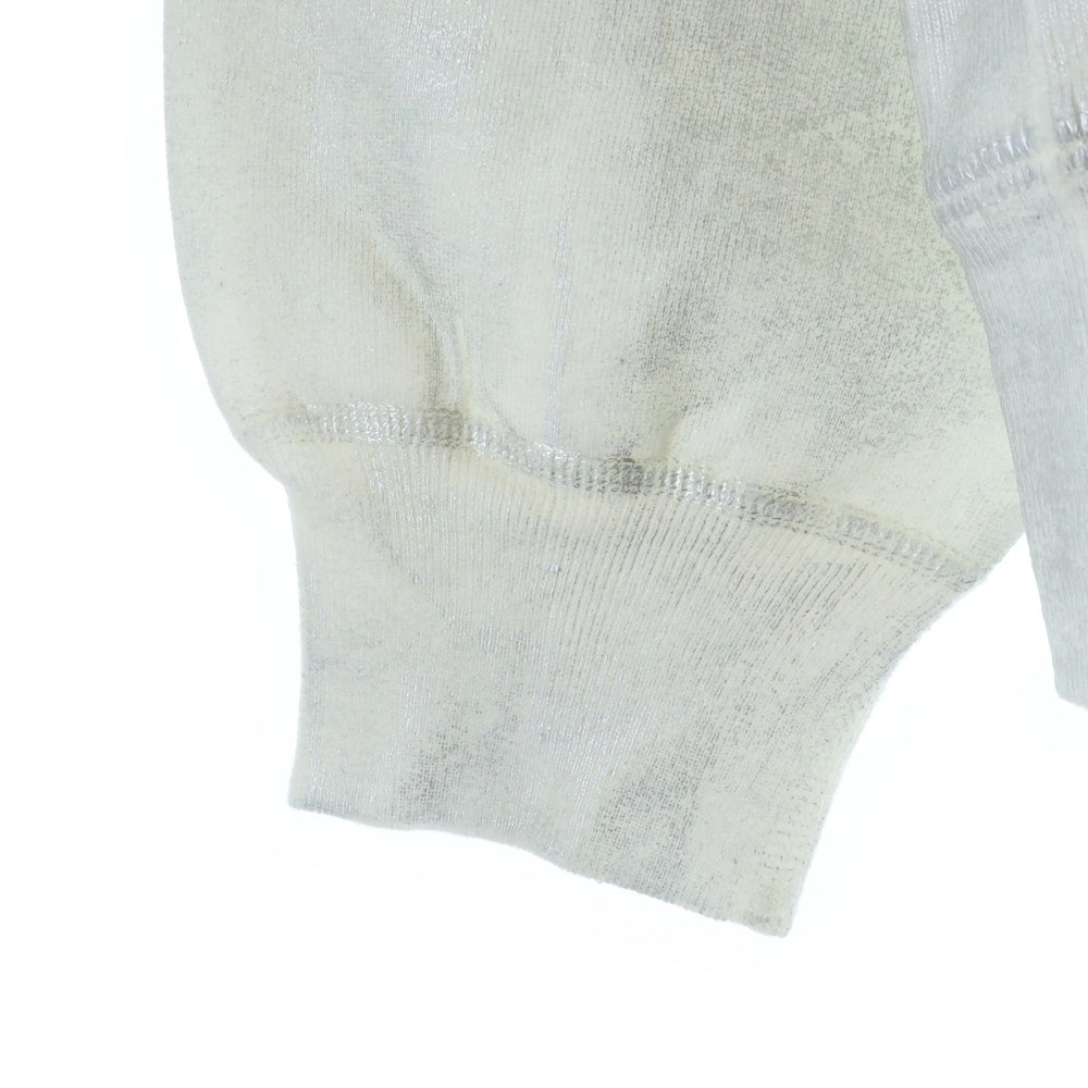 SUPREME(シュプリーム) 24SS ×MM6 Maison Margiela Foil Box Logo Hooded Sweatshirt エムエムシックスメゾンマルジェラ ボックスロゴ スウェット プルオーバーパーカー ホワイト