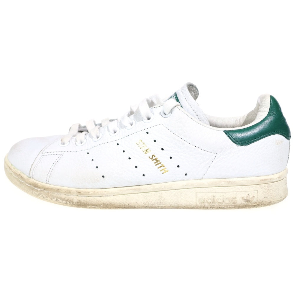 adidas(アディダス) STAN SMITH スタンスミス レザー ローカットスニーカー シューズ ホワイト/グリーン US7.5/25.5cm CQ2871