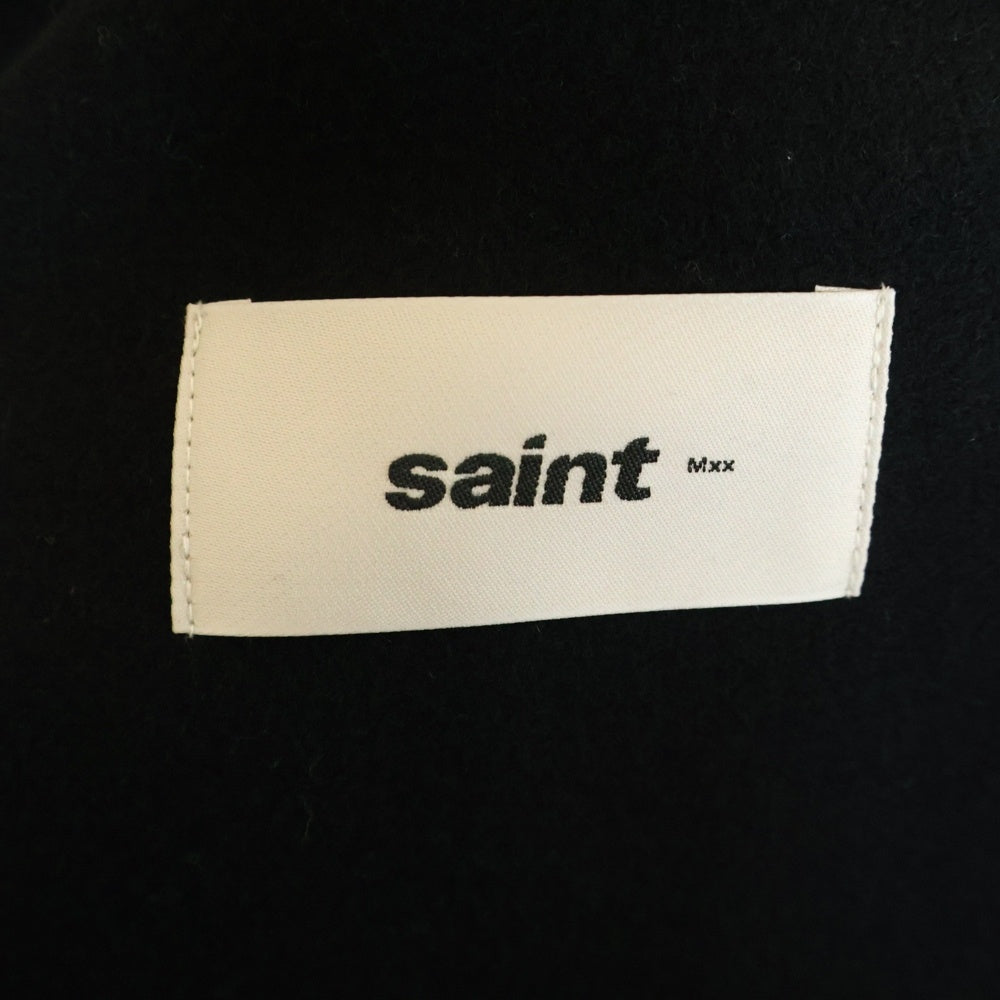 SAINT MICHAEL(セントマイケル) 25AW DUFFLE COAT HOODED ダッフルコート フーディ ブラック SM-HR1-0000-081