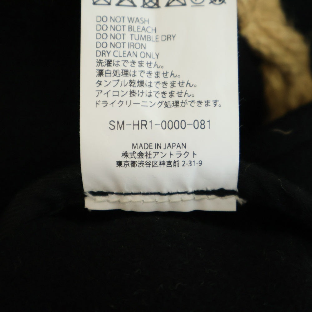 SAINT MICHAEL(セントマイケル) 25AW DUFFLE COAT HOODED ダッフルコート フーディ ブラック SM-HR1-0000-081