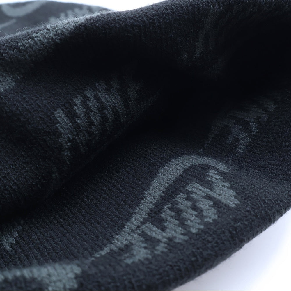 SUPREME(シュプリーム) 21SS ×NIKE Jacquard Logos Beanie DC4110-010 ナイキ ジャガードロゴビーニー ニット帽 ニットキャップ ブラック