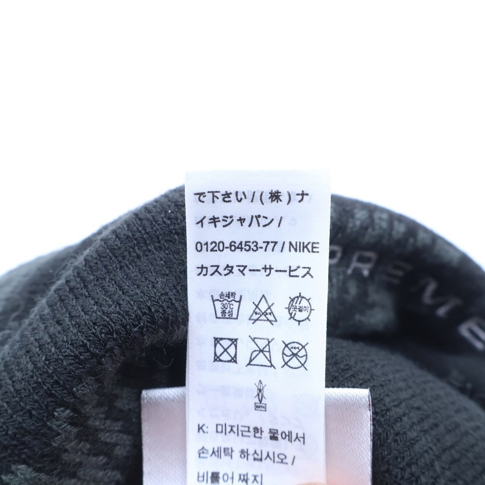 SUPREME(シュプリーム) 21SS ×NIKE Jacquard Logos Beanie DC4110-010 ナイキ ジャガードロゴビーニー ニット帽 ニットキャップ ブラック