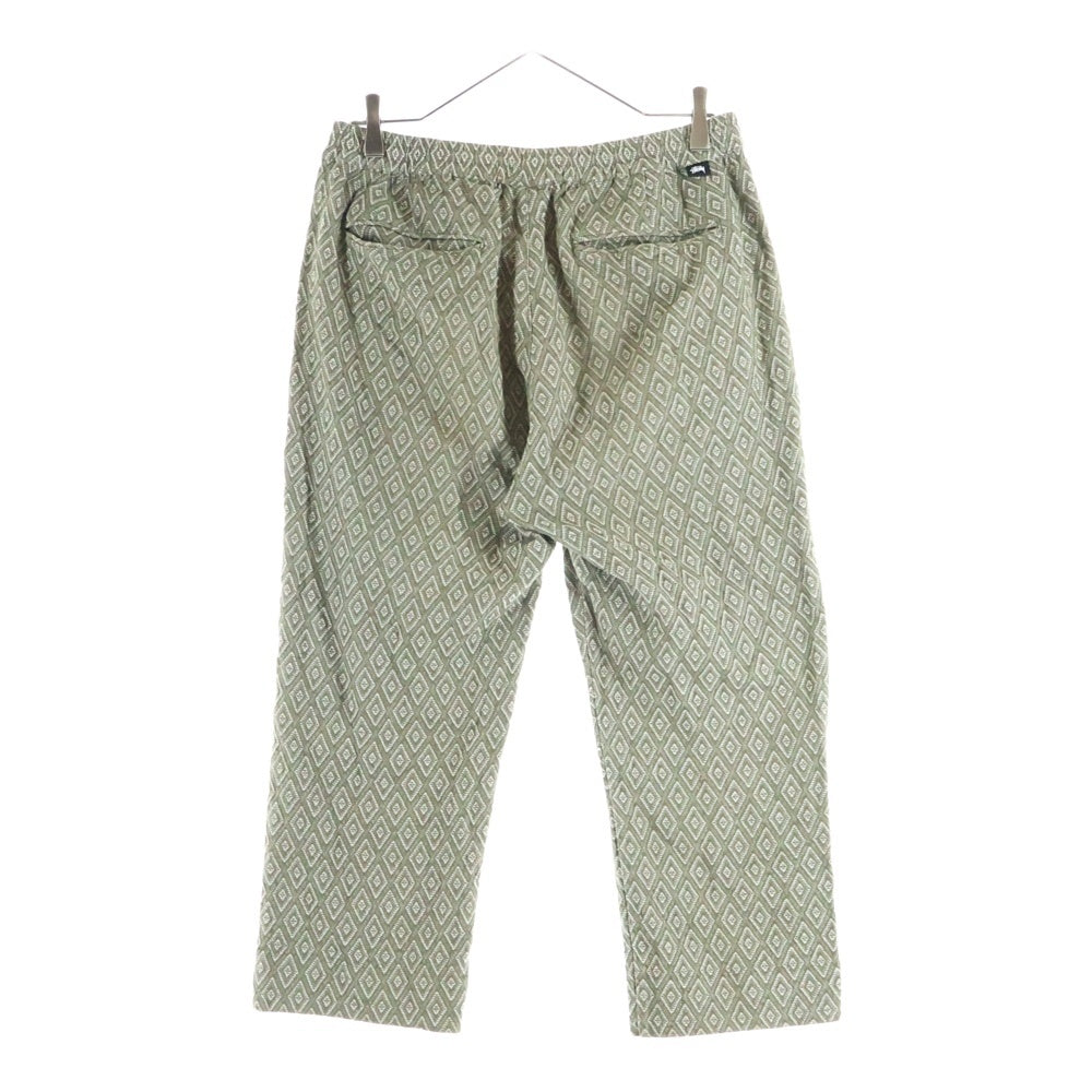 STUSSY(ステューシー) 20SS Bryan Diamond PANT ブライアン ダイアモンド ドローコード付きイージーパンツ オリーブ