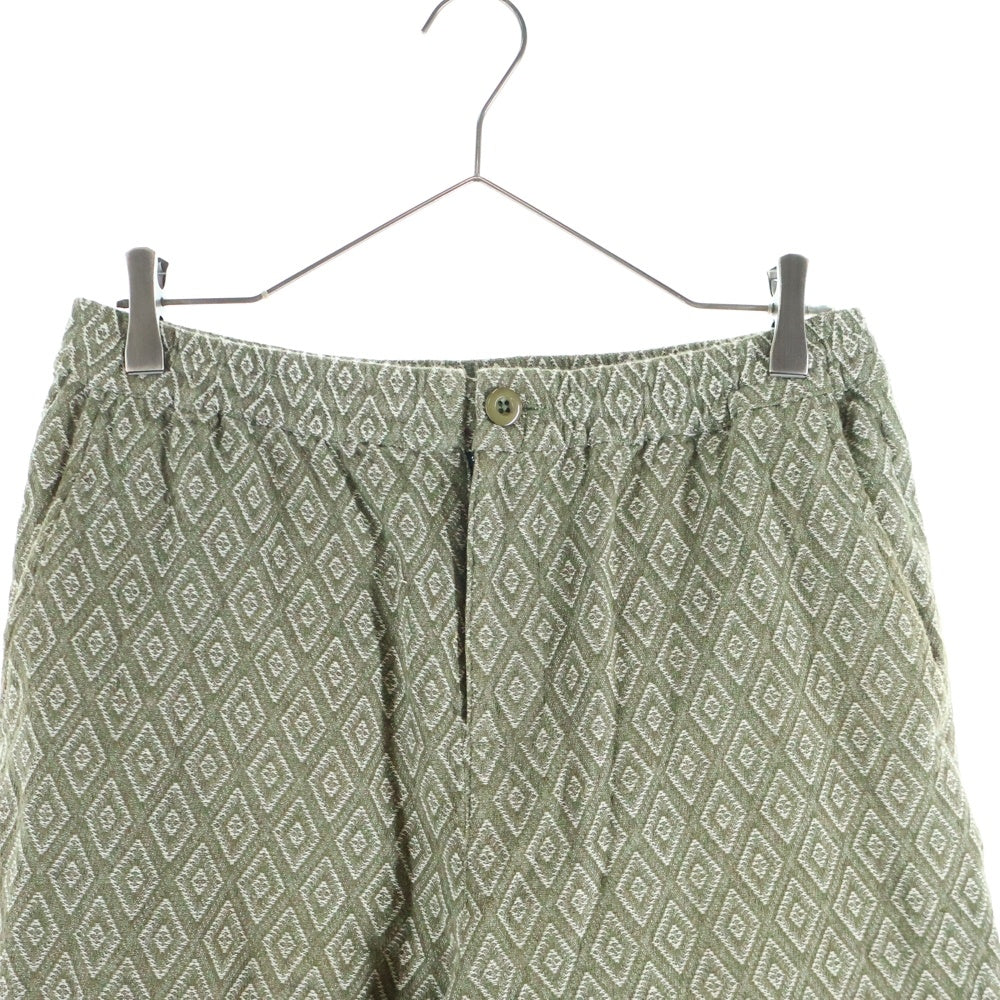 STUSSY(ステューシー) 20SS Bryan Diamond PANT ブライアン ダイアモンド ドローコード付きイージーパンツ オリーブ